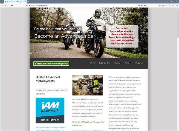 Bristol Advanced Motorcyclists web site