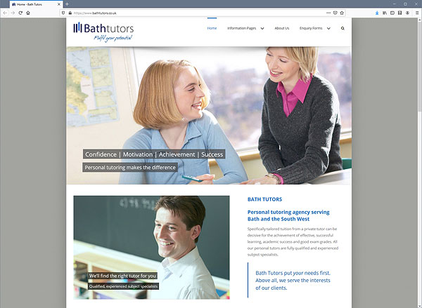 Bath Tutors web site